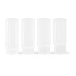 Ripple long drink glass 4-pack, Frosted