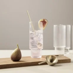 Ripple long drink glass 4-pack, clear