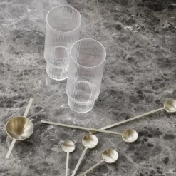 Ripple long drink glass 4-pack, clear
