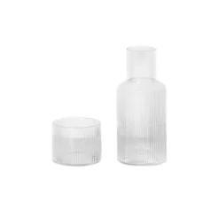 Ripple small carafe set, clear