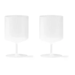 Ripple wine glass 2-pack, Frosted