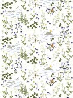 Rönnerdahl fabric, Off white-green