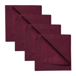Robert napkins 4-pack, Burgundy red