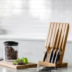 Robert Welch professional knife set oak, 7 pieces