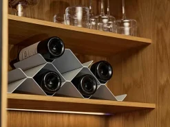 Rocks wine rack, Warm grey