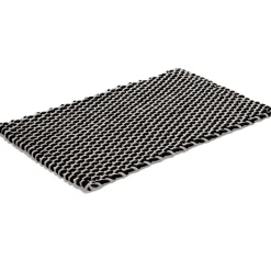 Rope rug black, 50x80 cm