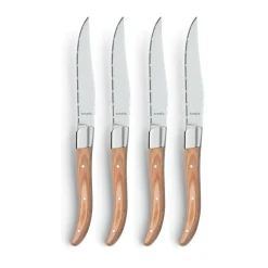 Royal Steak grill knife 4-pack, Natural in wooden box