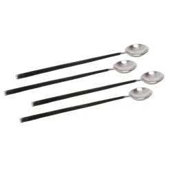 Ørskov Lava latté spoon 4 pieces, Stainless steel