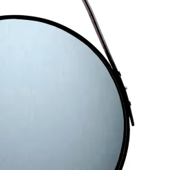 Ørskov mirror black, Ø 50 cm