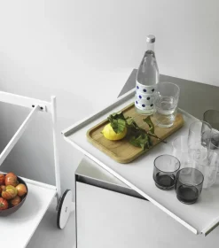 Rul serving cart, White