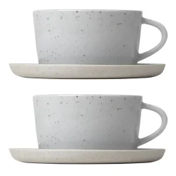 Sablo tea cup with saucer 25 cl 2-pack, Cloud