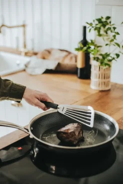 Saira Spatula 33x8.5x1.8 cm, Stainless steel–silicone handle gray