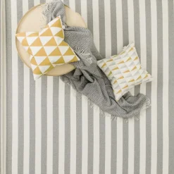 Salt wool throw, stone