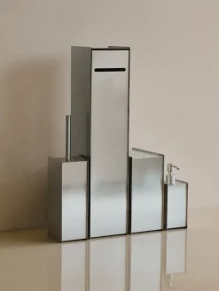 Sama toilet brush, Brushed stainless steel