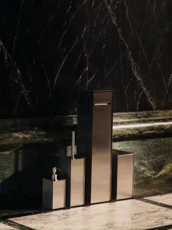 Same bin, Brushed stainless steel