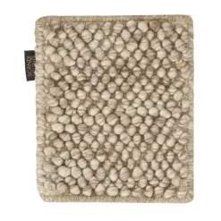 Sample flock wool rug, Beige