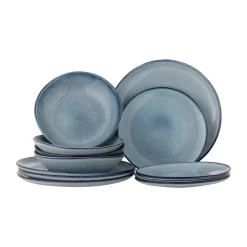Sandrine Dinnerware Set 12 Pieces, Blue