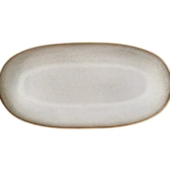 Sandrine large serving platter, light grey