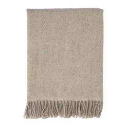 Sandstone wool throw 130x180 cm, beige