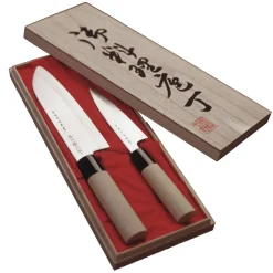 Satake Houcho knife set petty & santoku, 2 pieces