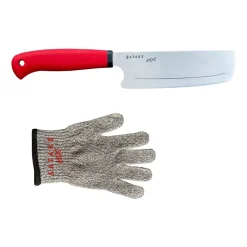 Satake Kids child knife & cut-resistant mitten, 2 pieces