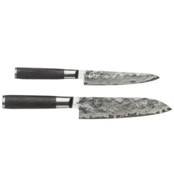 Satake Kuro knife set santoku & petty, 2 pieces