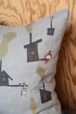 Sauna pillowcase 45x45 cm, Beige