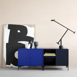 Save side table, Flint 148, chrome legs