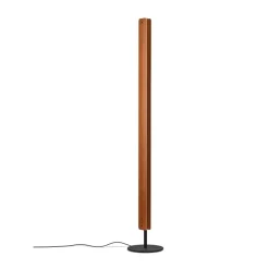 Seki-han floor lamp 226 cm, Heat treated ash-black metal