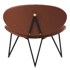 Semper lounge chair, Black-cognac