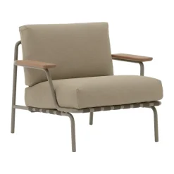 Settle lounge chair, Ribbed Weave 5 Taupe
