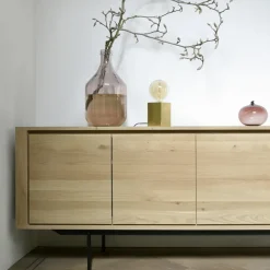 Shadow sideboard, Oak-Wax oil 2 doors 3 drawers