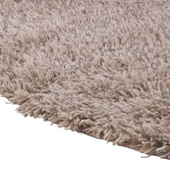 Shaggy rug round, White/grey, 220 cm