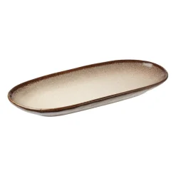 Søholm Sonja plate oval 12.3x25.5 cm, Brown