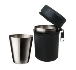 Shot glass 4 pack, Leather