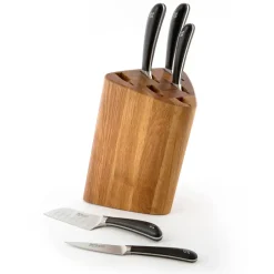 Signature Prism Oak knife block set 7 pieces, oak