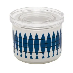 Sill jar with lid, Blue