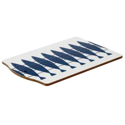 Sill serving board, white-blue