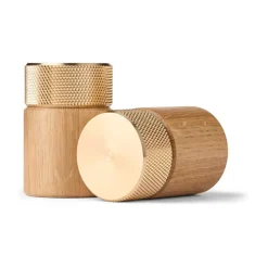 Sina salt and pepper mill 6 cm, Oak-brass