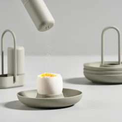 Singles egg cup 4-pack with holder, mud