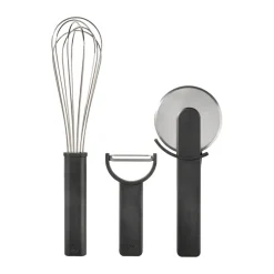 Singles kitchen utensil set 3 pieces, Svart