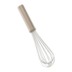 Singles whisk silicone 28 cm, Soft taupe