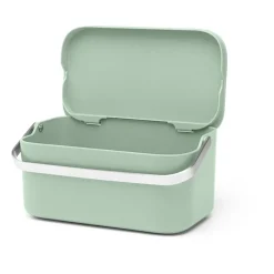 Sinkside food waste bin 13x22 cm, Jade green