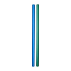 Sipsavor straws 200 mm 2-pack, Blue-green