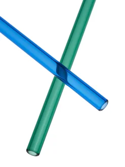Sipsavor straws 200 mm 2-pack, Blue-green