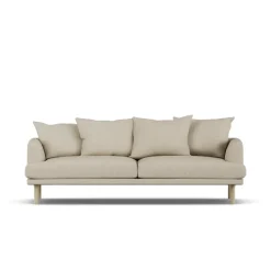 Sjövik sofa, Bern Beige 0341-white-oiled oak, 3-seater