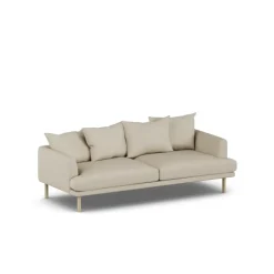 Sjövik sofa, Bern Beige 0341-white-oiled oak, 3-seater