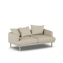 Sjövik sofa, Bern Beige 0341-white-oiled oak, 2,5-seater