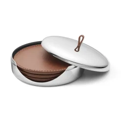 Sky coaster 4-pack, brownt leather