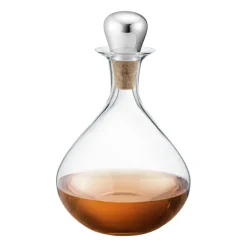 Sky wine carafe with cork 145 cl, Stainless steel
